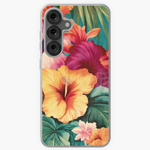 Vista previa del artículo con la obra «Estampado floral tropical grande - Pintura 04», diseñado y vendido por EmilyDayDreams.