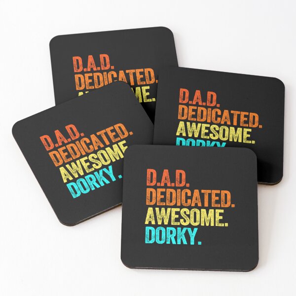 Item preview, DAD dedicated awesome dorky dad jokes funny fathers day papa pops birthday designed and sold by w1ckerman.