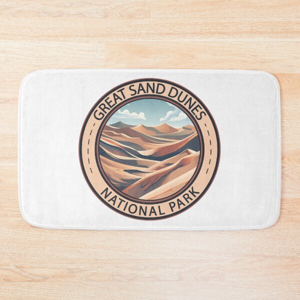 Item preview, Great Sand Dunes National Park Illustration Travel Art designed and sold by KrisSidDesigns.