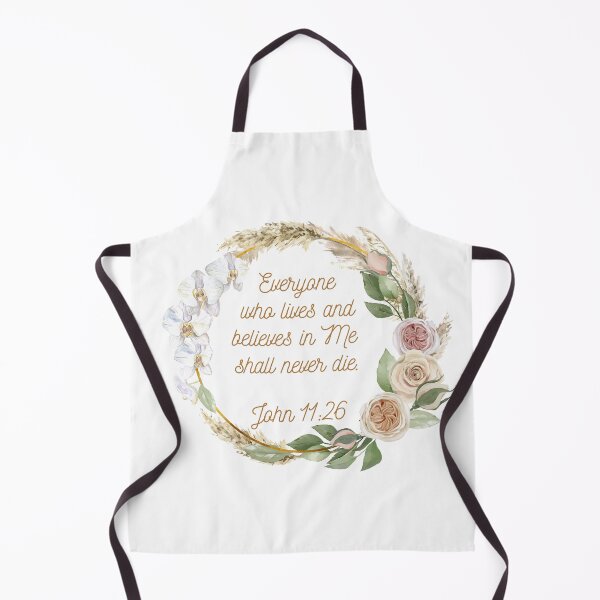 Item preview, John 11:26 - Everyone who lives and believes in Me shall never die. designed and sold by FlutterByH.