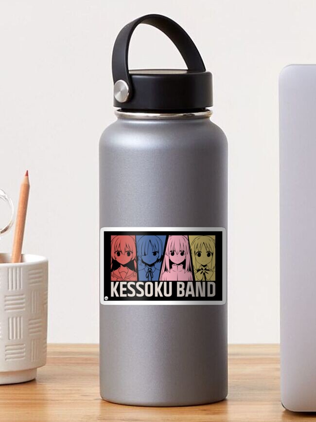 Aperçu 1 sur 3. Sticker avec l'œuvre Bocchi the Rock - Impression de bande de Kessoku créée et vendue par Ry0nan.