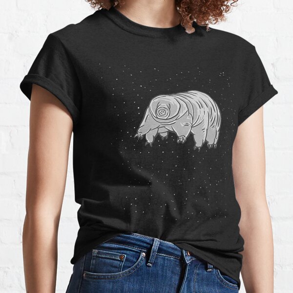 Cool Science T Shirts-Water Bear Tardigrade In Space Gifts for Women Men Classic T-Shirt