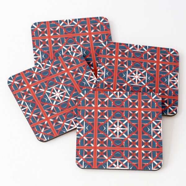 Item preview, Interconnected Squares Repeating Patterns For Fabrics And Large Surface Area Products Geometric Designs Inspired Art designed and sold by CDC40.