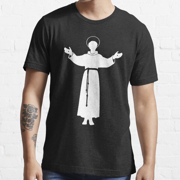"Saint Francis Prayer Peace Pax Catholic" Tshirt by oceanwaves