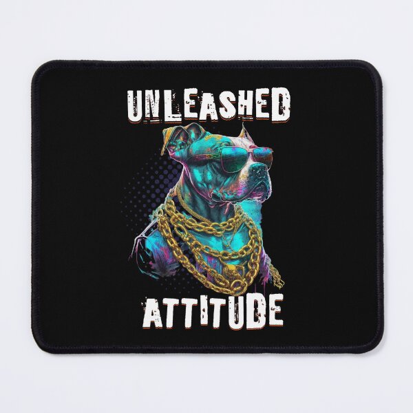 Item preview, Unleashed Attitude Pitbull Dog Cool Sunglasses Chains Dogs Pitbulldog Animal Pitbull Dog Lover Cute Funny Coolest   designed and sold by CarantinedChaos.