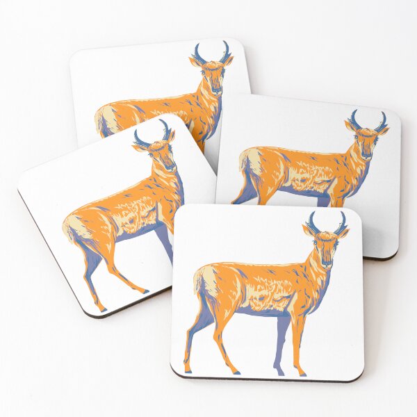 Item preview, Pronghorn or American Antelope Side View WPA Poster Art designed and sold by patrimonio.