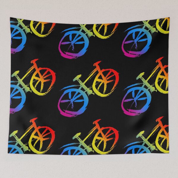 Item preview, Pride month, bike in a rainbow designed and sold by PRYMULLART.