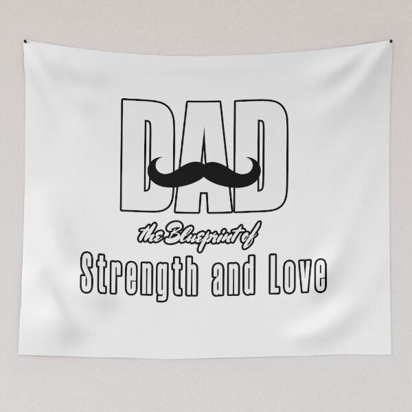 Item preview, Dad the blueprint of strength and love designed and sold by happytrendjct.