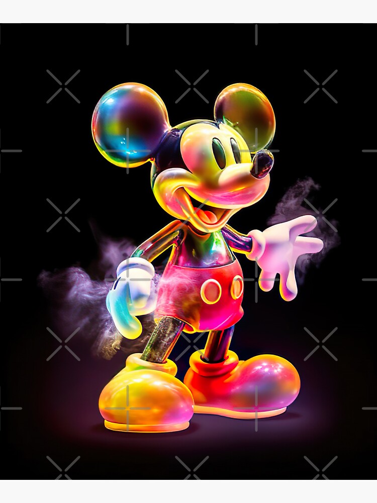 Anime Mickey Mouse 3d T-shirt - Background Mickey Mouse Color, HD