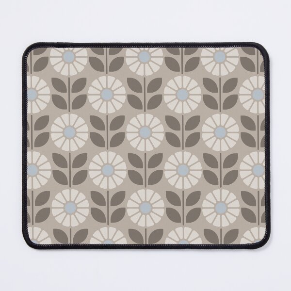 Item preview, KF 0004 F Minimalist Vintage Retro Daisies 70s Modern Geometric Floral designed and sold by KhakiFinch.