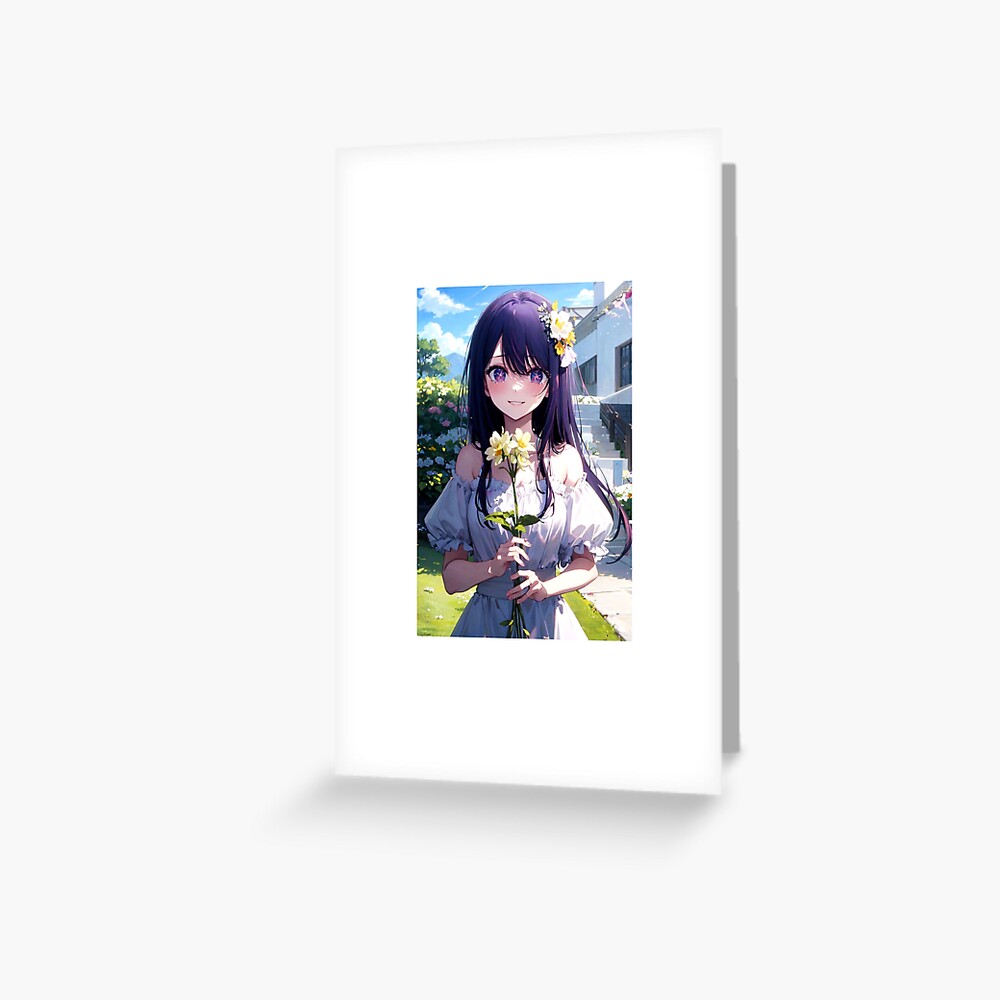 Ai Hoshino Oshi no Ko Anime girl Trending Greeting Card for Sale by  Spacefoxart