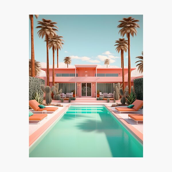 Item preview, Tropical Oasis - Palm Springs Delights designed and sold by PastelPalaceCo.