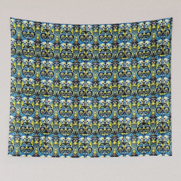 Item preview, Surreal faces pattern design designed and sold by Zolongano.