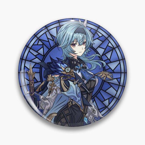Item preview, Eula from Genshin Impact Stained Glass Design Original Artwork by EryaMoon designed and sold by EryaMoon.