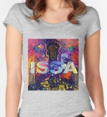 Abstract ISSA Women's Fitted Scoop T-Shirt