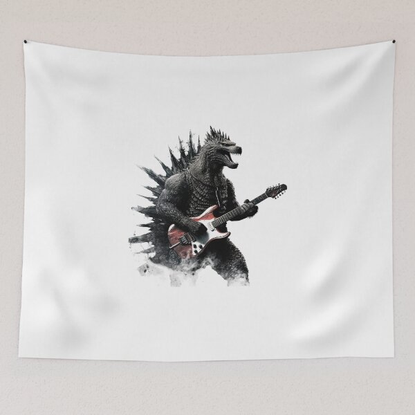 Item preview, Mutant Monster Dinosaur Playing Guitar designed and sold by NBazilenco.