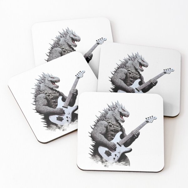 Item preview, Mutant Monster Dinosaur Playing Guitar designed and sold by NBazilenco.