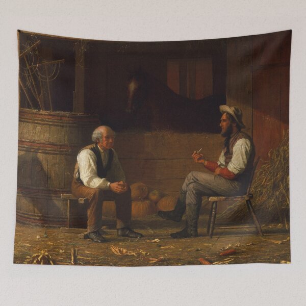 Item preview, Talking It Over | Enoch Wood Perry | 1872 American Farm Life Art designed and sold by CJET.