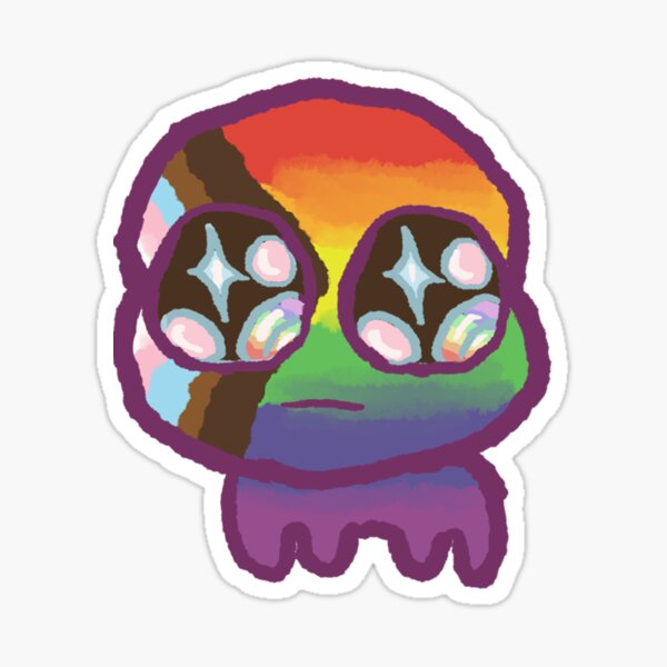 TBH creature / yippee / autism creature bigender pride flag Sticker for  Sale by sebritz