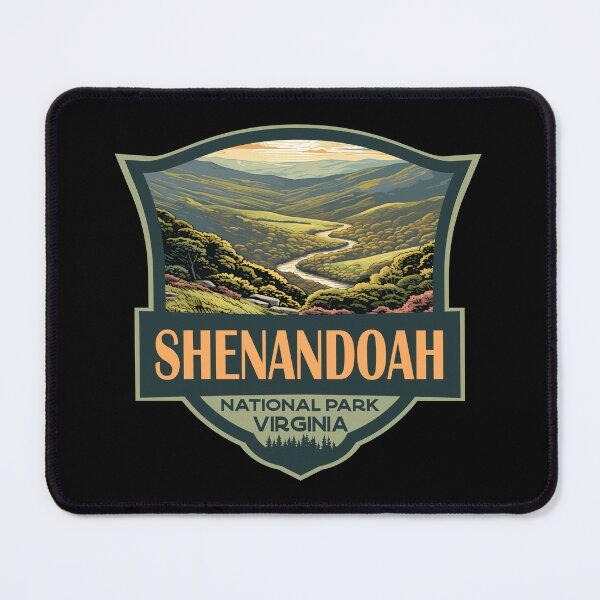 Item preview, Shenandoah National Park Illustration Travel Retro Badge designed and sold by KrisSidDesigns.