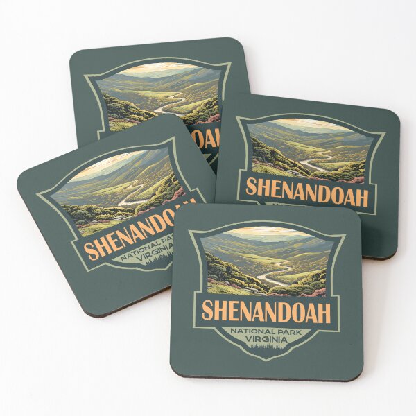 Item preview, Shenandoah National Park Illustration Travel Retro Badge designed and sold by KrisSidDesigns.