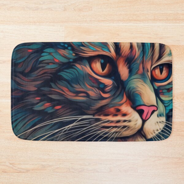 Item preview, AI Painting Colourful Cat designed and sold by SceneryStudio.
