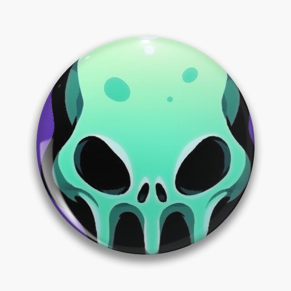 Item preview, Bright Green Alien Skull designed and sold by SnackyChunk.