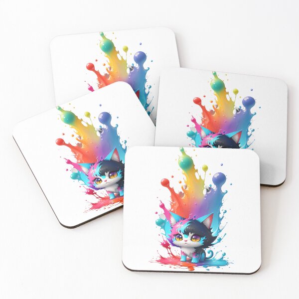 Item preview, All you need is a cat in the middle of a colorful puddle designed and sold by DStudioArt.