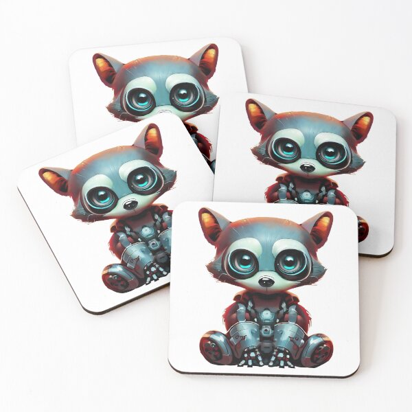 Item preview, Robo-Raccoon! designed and sold by kukamatsu.