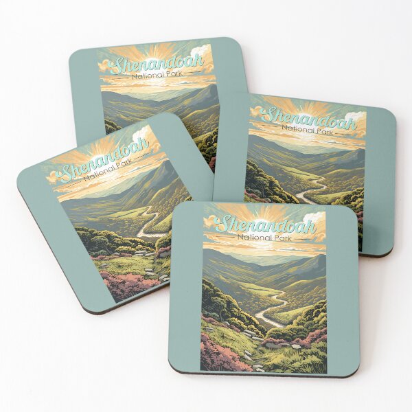 Item preview, Shenandoah National Park Illustration Retro designed and sold by KrisSidDesigns.