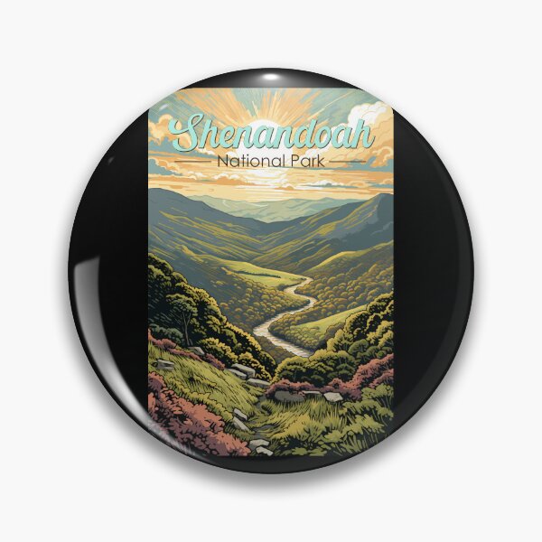 Item preview, Shenandoah National Park Illustration Retro designed and sold by KrisSidDesigns.