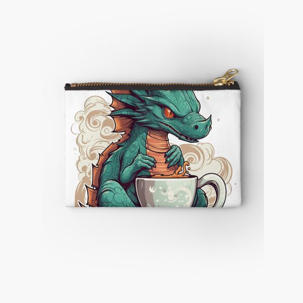 Item preview, Dragon Sipping Coffee Mug- Fiery Drinkware for Dragon Lovers by Dragon Mugs Co designed and sold by DooodleGod.