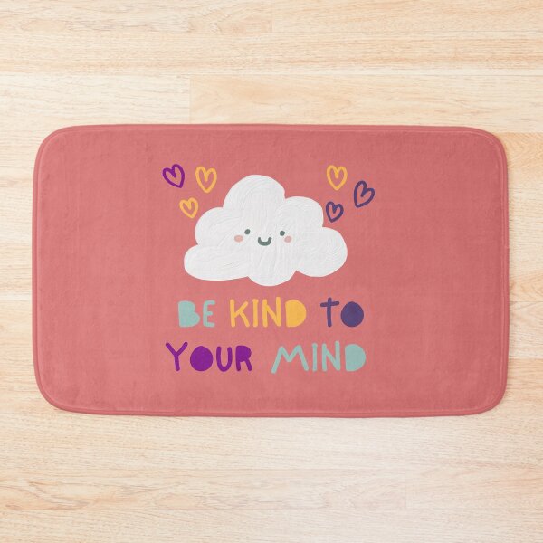 Item preview, Be Kind to Your Mind Colorful Happy Cloud designed and sold by RueBennet.