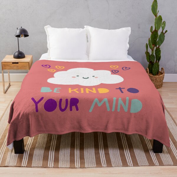 Item preview, Be Kind to Your Mind Colorful Happy Cloud designed and sold by RueBennet.