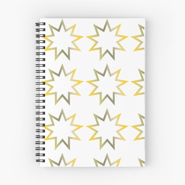 Item preview, Gold Baha'i Enneagram designed and sold by BahaiExchangePR.