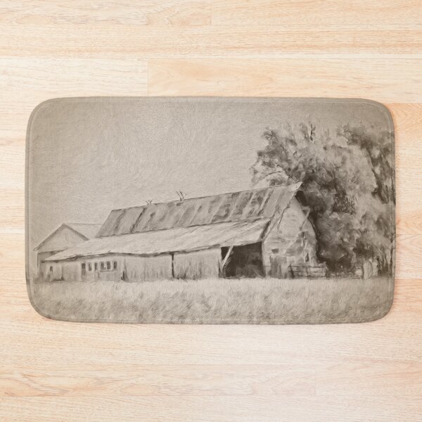 Item preview, Old Weathered Barn - in cream designed and sold by RiverDeeDesigns.