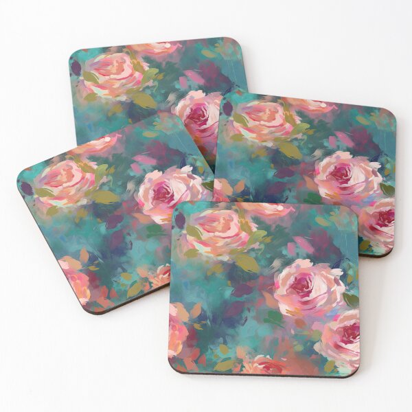 Item preview, Cheerful Impressionist Roses Flowers Floral Pattern designed and sold by Wonder Of Light.