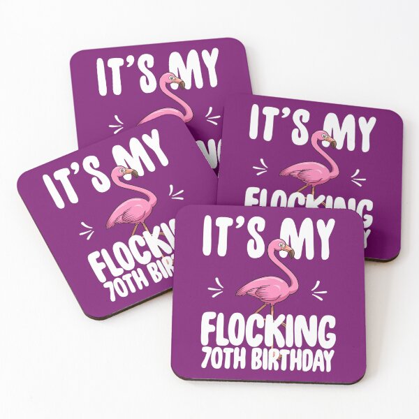 Item preview, Its My Flocking 70th Birthday 	 Funny Pink Flamingo 	 	 	 designed and sold by htyqtyah5.