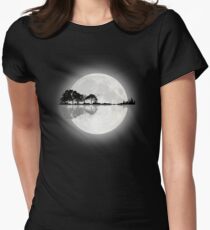 Camiseta entallada para mujer Guitarra Moonlight Nature