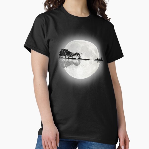 Aperçu de l'œuvre Guitare Nature au Clair de Lune créée et vendue par maryedenoa.
