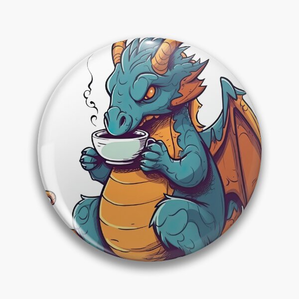 Item preview, DragonBrew's Mythical Hot Coffee Cup - Fierce & Whimsical Designs for Dragon Lovers designed and sold by DooodleGod.