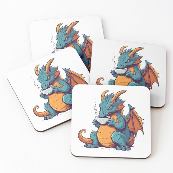 Item preview, DragonBrew's Mythical Hot Coffee Cup - Fierce & Whimsical Designs for Dragon Lovers designed and sold by DooodleGod.