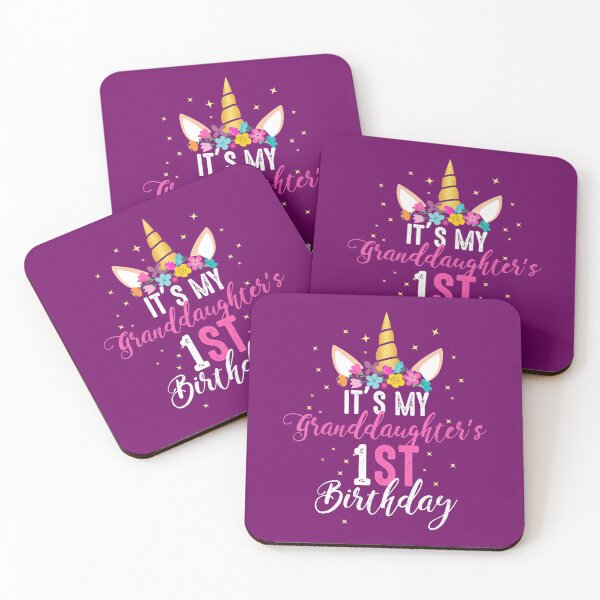 Item preview, Its My Granddaughters 1st Birthay 	 Unicorn Birthday 	 	 designed and sold by htyqtyah5.