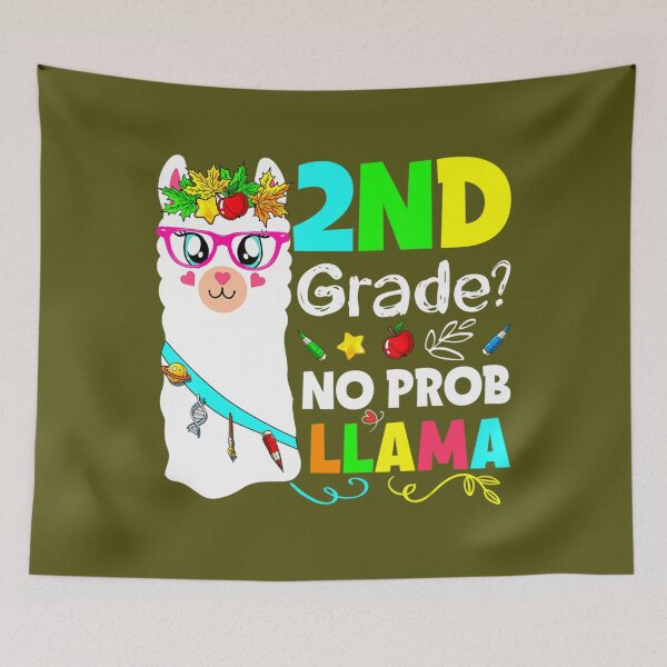 Item preview, No Prob-Llama 2Nd Grade Squad Back To School Teacher Student  	 designed and sold by jorvpkvzzwo87.