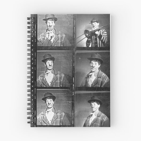 Item preview, Circus Clown Show Contact Print Black and White 8 by 10 Photograph designed and sold by Wabojeg.