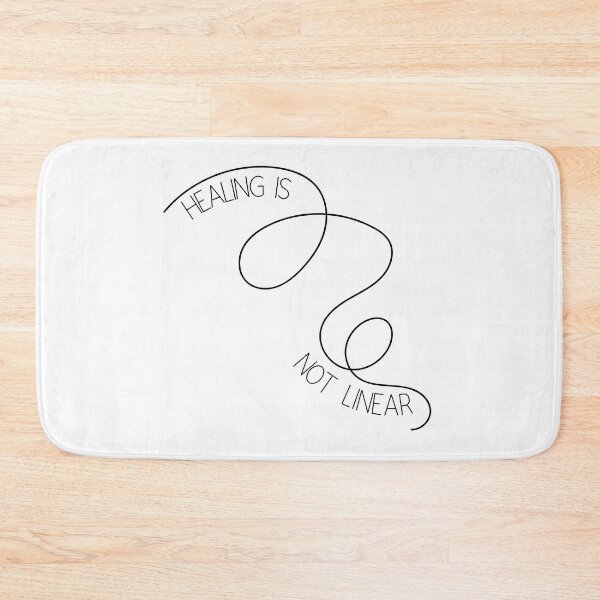 Item preview, Healing is Not Linear Minimalist Mental Health Quote designed and sold by RueBennet.