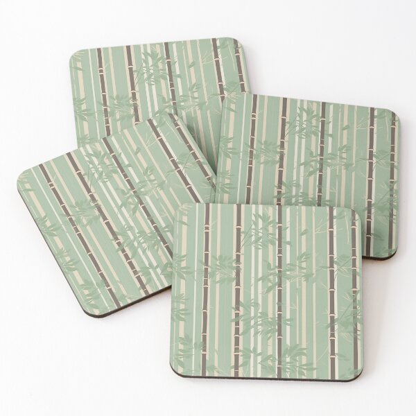 Item preview, Serene Bamboo And Cherry Blossoms Minimalistic Japanese Pattern designed and sold by Wonder Of Light.