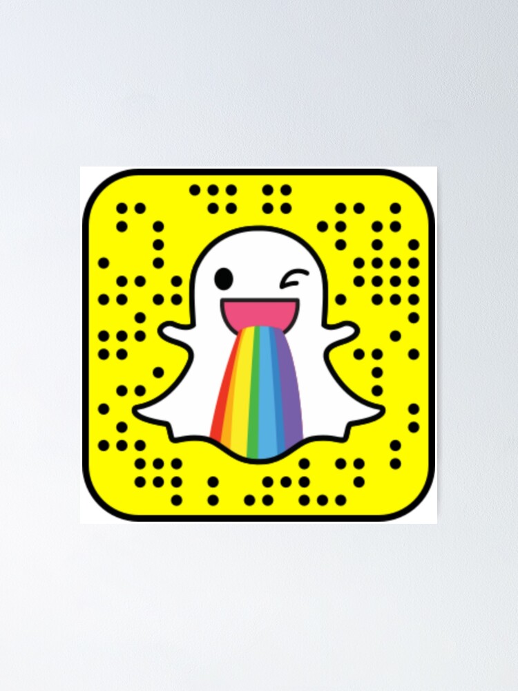 Poster Snapchat Avec Rainbow Lol Par Amitdavidov Redbubble