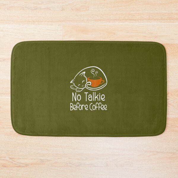Item preview, No Talkie Before Coffee Funny Cat 	 	 designed and sold by jorvpkvzzwo87.