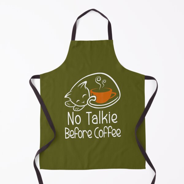 Item preview, No Talkie Before Coffee Funny Cat designed and sold by jorvpkvzzwo87.